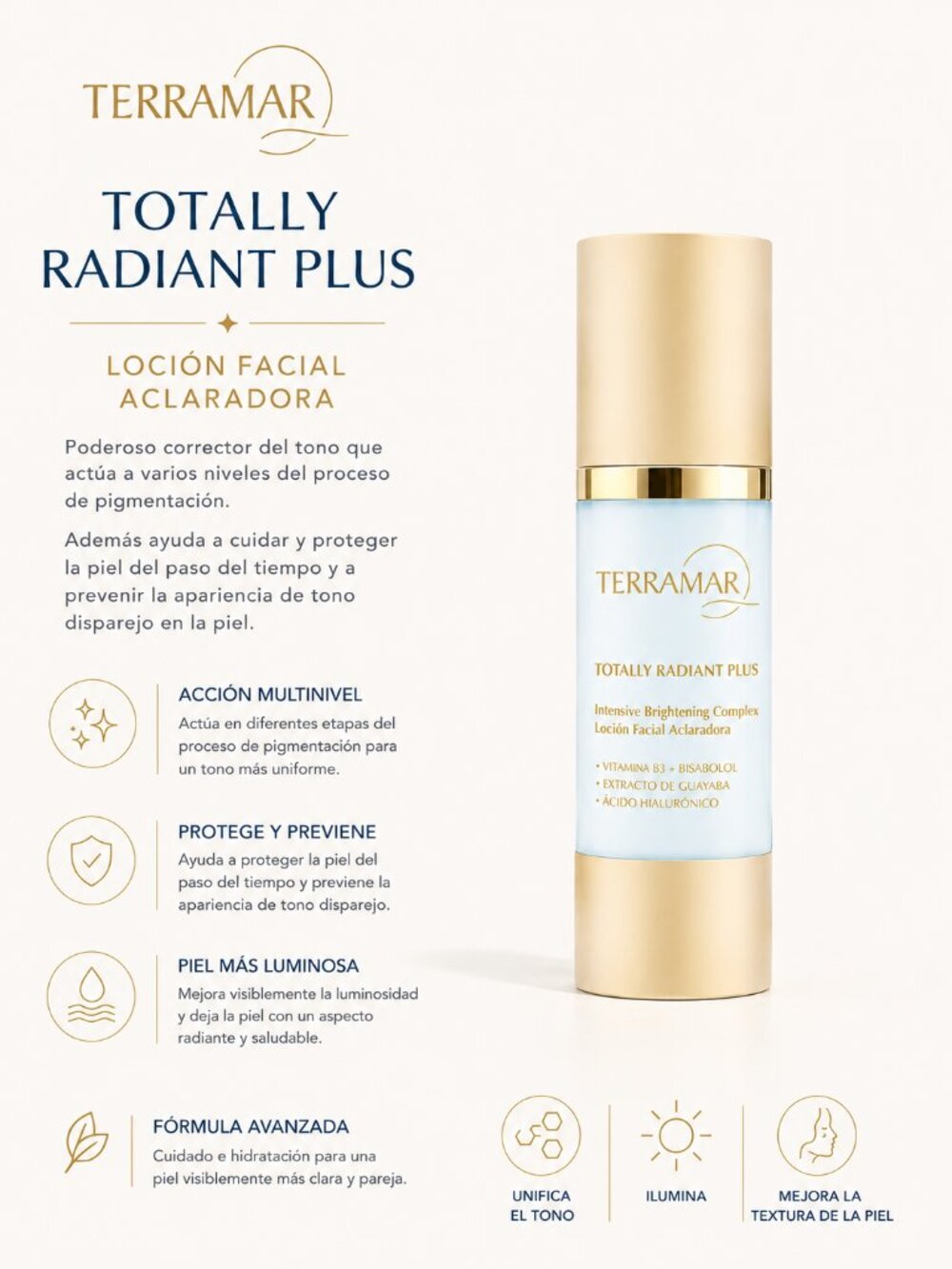 Totally Radiant Plus Loción Facial Aclaradora/Brightening Facial Lotion
